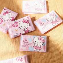 SANRIO 三丽鸥9张装精致肉桂卷手帕纸，可爱Hello Kitty印花雪纺纸，便携卡通图案手帕纸，亲爱的卡通印花手帕纸，钱包式便携小包手帕纸/厕纸，非常适合工作、春夏假期、毕业季、旅行、生日礼物、婚礼、节日派对和其他场合。 - 卡通 - 查看 8