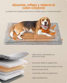 Feandrea Pet Bed & Crate Mat - 鉛灰色 - 查看 3