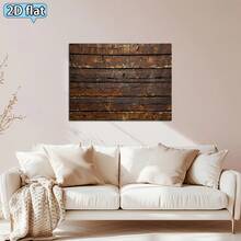 2D Flat - 2D Flat - 1pc Of Ultra-Large,2D Flat, 1pc 1pcs Horizontal Vintage Wood Panel Tapestry - Distressed Brown Wood Plank Wall Hanging Suitable For Decor, Photography Backdrop, Rustic Party Background, Brown Wood Grain Panel Decoration, 2D Flat - 1PC - 查看 13