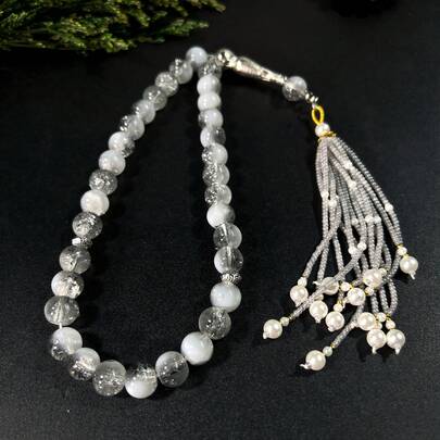 新款定制珍珠念珠手链，穆斯林日常礼拜念珠，情侣款，适合祈祷、节日及馈赠