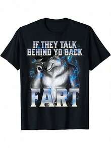 If They Talk Behind Your Back Fart T-Shirt - Black - View 1