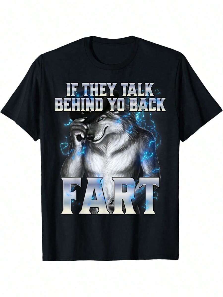 If They Talk Behind Your Back Fart T-Shirt - Black - View 1