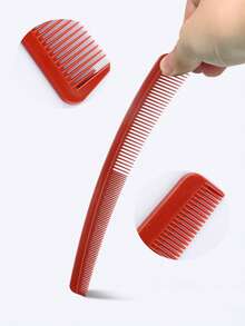 四件套梳子，宽齿和细齿双面理发梳，塑料梳，男士理发、修剪、造型 - 彩色 - 查看 9