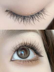 120 pièces de faux cils en vison segmentés, extensions de cils effilochées au look naturel, cils réutilisables auto-adhésifs pour un port quotidien, convenant pour le trajet, les rendez-vous, les fêtes, les mariages - Voir 7