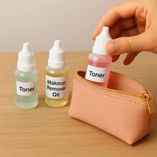 5pcs Set (4 Bottles + 1 Funnel) 15ml (0.5oz) Small Plastic Dropper Bottles - Empty, White Eye Serum Dropper Bottles, Squeezable Portable Travel Containers, Refillable With Cap And Plug - View 3