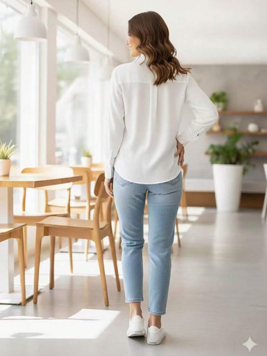 Women Blouses - Beige - View 1