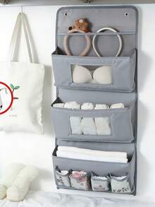 2 cái/1 cái Túi đựng đồ bằng vải đa năng. Túi treo có móc và thiết kế gấp gọn. Phù hợp để lưu trữ trong tủ quần áo, phòng khách, ký túc xá và các nơi khác. - Xem 5