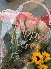 1/50 túi quà hoa trong suốt, thích hợp cho Ngày Valentine, Ngày của Mẹ, Sinh nhật, Đám cưới, Lễ tốt nghiệp và các dịp lễ kỷ niệm khác. - nhiều màu - Xem 12