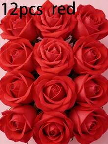 Artificial Roses Flowers With Flexible Stems Components To Achieve Natural Look In Diy Crafts Everlasting Blossoms For Women Workers Crafters Artificial Roses Flowers For Decorating Office Desks Bedroom House Wedding Party Supplies Pieces For Table - Multicolor - View 13