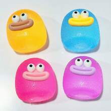 1 unidade de brinquedo de apertar transparente com glitter 2026, brinquedo macio e flexível para aliviar o estresse, bola de ventilação de recuperação lenta, presente de aniversário, presente de Páscoa, presente perfeito, squishy de morango, divertido, squishy de óleo de coco, brinquedos antiestresse, squishies de recuperação lenta - Multicolorido - Ver 5