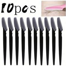 5/10/20/40pcs Eyebrow Trimmer Blades, Portable Facial Razor, Eyebrow Hair Removal Scissors, Shaver, Makeup Tools - Black - View 9