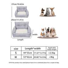 1 chiếc giường nằm cho chó kiểu kẻ caro, thích hợp sử dụng ngoài trời, phù hợp cho chó nhỏ đến trung bình. - Nhiều màu - Xem 4