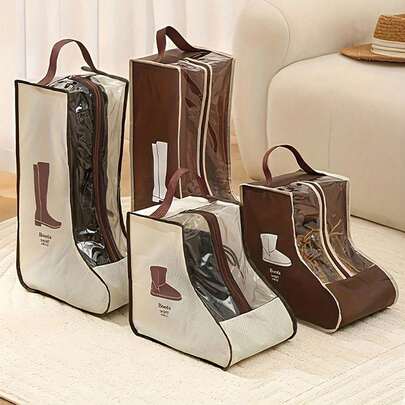 1 Túi đựng giày du lịch chống bụi, chống nước, có tay cầm, đựng giày bốt cổ thấp, túi bảo vệ giày dép di động cho nam, nữ, unisex, nhẹ, bền, đồ dùng cần thiết khi đi nghỉ mát.