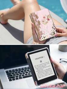 樱花蝴蝶图案平板电脑保护套，兼容 iPad Air 8 2026（11/13 英寸）、9.7/10.2/10.5/10.9/12.9 英寸 iPad Pro 11 英寸（第十代）、Galaxy Tab S6 Lite 10.4 英寸、Kindle Paperwhite 第十二代（2024 年）、Kindle（第十一代）（2022 年），柔软防震，智能支架/自动唤醒/睡眠功能，绝佳节日礼物 - 彩色 - 查看 9