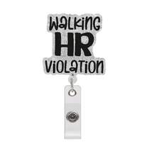 Funny Retractable Easy Clip ID Badge Holder, Cartoon/Slogan Creative Design ID Card Case, Suitable For Nurses/Office Workers/Teachers/Students, Coworker Gift - A - View 15