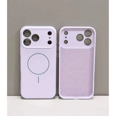 Premium Magnetic Liquid Silicone Phone Case, Available In Six Low-Saturation, Soothing Colors, Compatible With Apple Phone 17 Pro/Pro Max/Air/16/16 Pro/16 Pro Max/16 Plus/15/14. Skin-Friendly And Smooth, Lint-Free And Fingerprint-Resistant, Supports Wireless Charging.