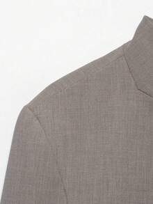 Áo khoác blazer cổ cao LEILEIBEI thời trang mới Xuân Thu, đa năng, phù hợp cả phong cách Âu và Mỹ. - Màu Khaki - Xem 6