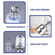 (6pcs/Set) 360° Rotatable Kitchen Faucet Aerator With 3 Spray Modes - Water-Saving, Anti-Splash, Multi-Layer Electroplated Surface, Comes With 5 PP Filter Cores - Aerator - View 8