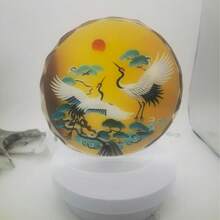 荔枝公鸡水晶摆件，装饰工艺品，吉祥物，寓意好运，乔迁或开业礼物 - B - 查看 9