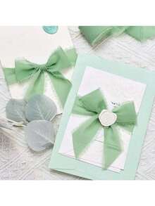 5m/Roll 38mm Chiffon Ribbon, 3.8cm Frayed Edge Ribbon For Bouquet, Wedding, Gift Wrapping - Raw Edge Webbing - View 4