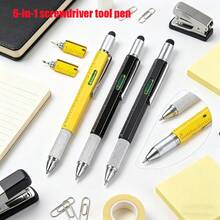 1pc 6-In-1 Multi-Function Tool Pen, Perfect Gift For Men, Stylus, Ruler, Level, Bottle Opener, Screwdriver, Ballpoint Pen, Construction Pen, Ideal Christmas Gift For Men, Him, Boyfriend, Grandpa - Screwdriver - View 7
