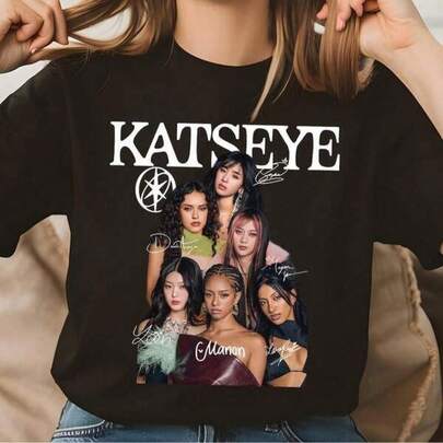 Katseye Members Shirt With Pink Signatures Vintage Katseye  Graphics Tee Katseye The Beautiful Chaos Tour Shirt Cute,Men's & Women's Graphic T‑Shirt ,Casual Summer Cotton Tee,Classic Unisex Graphic T‑Shirt Perfect For Everyday Wear,Soft,Lightweight And Comfortable Cotton Day Comfort,Stylish Casual Design Ideal For Men And Women,Crew Neck T-Shirt,Gym Top,Going Out Top,Work Wear,Office Wear,Crew Neck T-Shirt,Nostalgia,Holiday Season,Graduation Season,Casual Black T-Shirt,Fitted,Slogan T-Shirt, Quote T-Shirt, Minimalist Graphic Tee,Funny Graphic Tee, Sarcastic T-Shirt, Meme T-Shirt,Animal Graphic Tee, Nature Print T-Shirt, Minimalist Art,Beach Holiday T-Shirt Summer Vacation Graphic Tee,Funny Holiday T-Shirt MPW8