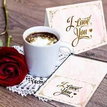 Bộ 10/20/30/50 thiệp cảm ơn/chúc mừng sinh nhật/lễ tình nhân, in chữ vàng, thiệp chúc mừng, thiệp quà tặng gấp, thiệp nhắn tin. - nhiều màu - Xem 19