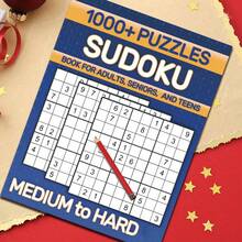1 cuốn sách Sudoku, độ khó tăng dần, phù hợp cho người lớn và người cao tuổi, giúp rèn luyện trí não, thư giãn và giải trí, là lựa chọn quà tặng tuyệt vời (Không bao gồm bút). - Mảnh duy nhất - Xem 3
