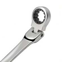 1pc Flexible Ratchet Wrench Set, Metric, Vanadium Alloy - Electroplated movable head ratchet wrench single 10MM - View 6