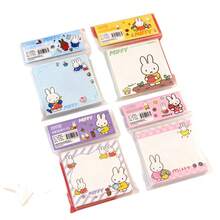 MIFFY 1 Set Bloc de notas con conejo, con un cuaderno con diseño de conejo lindo, notas adhesivas y función extraíble, adecuado para tomar notas, llevar un diario, planificar y organizar, así como para decorar el escritorio (estilo aleatorio) - Multicolor - Ver 5
