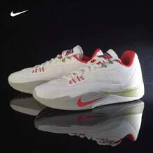 Nike 新款氣焰S.T. FLARE實戰男子籃球鞋 - 白色/紅色 - 查看 6