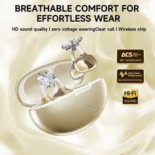 NEW SENYANG 2026新款蝴蝶耳机，无线蓝牙耳机，开放式设计，高保真音质，指纹控制，超长续航，适用于和安卓手机，绝佳礼物 - 查看 2