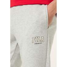 FILA Men's Trousers, Rifredi Regular Graphic Sweatpants, French Fleece Tracksuit Bottoms With Elastic Waistband, Drawstring And Side Pockets - Light Grey - View 5