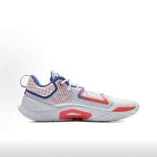 Zapatos de baloncesto Li-Ning BADFIVE DOMINATOR I para hombres, zapatos deportivos profesionales, ABFV003, tienda oficial - Blanco estándar/color azul - Ver 2