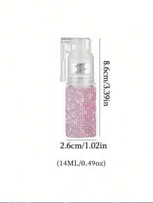 1pc Sparkling Rhinestone Refill Powder Spray Bottle, Body Powder Spray Bottle, Makeup Powder Dispenser Bottle, Nail Glitter Powder Spray Bottle, Pump Powder Spray Bottle, Long Nozzle Spray Bottle, Refillable Transparent Glitter Powder Spray Bottle, Watermelon Cream Powder Spray Bottle, Suitable For Summer, Beach, Travel, Party, Back To School, Dorm, Mother's Day Gift, Birthday Gift - Multicolor - View 11