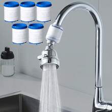 (6pcs/Set) 360° Rotatable Kitchen Faucet Aerator With 3 Spray Modes - Water-Saving, Anti-Splash, Multi-Layer Electroplated Surface, Comes With 5 PP Filter Cores - Aerator - View 3