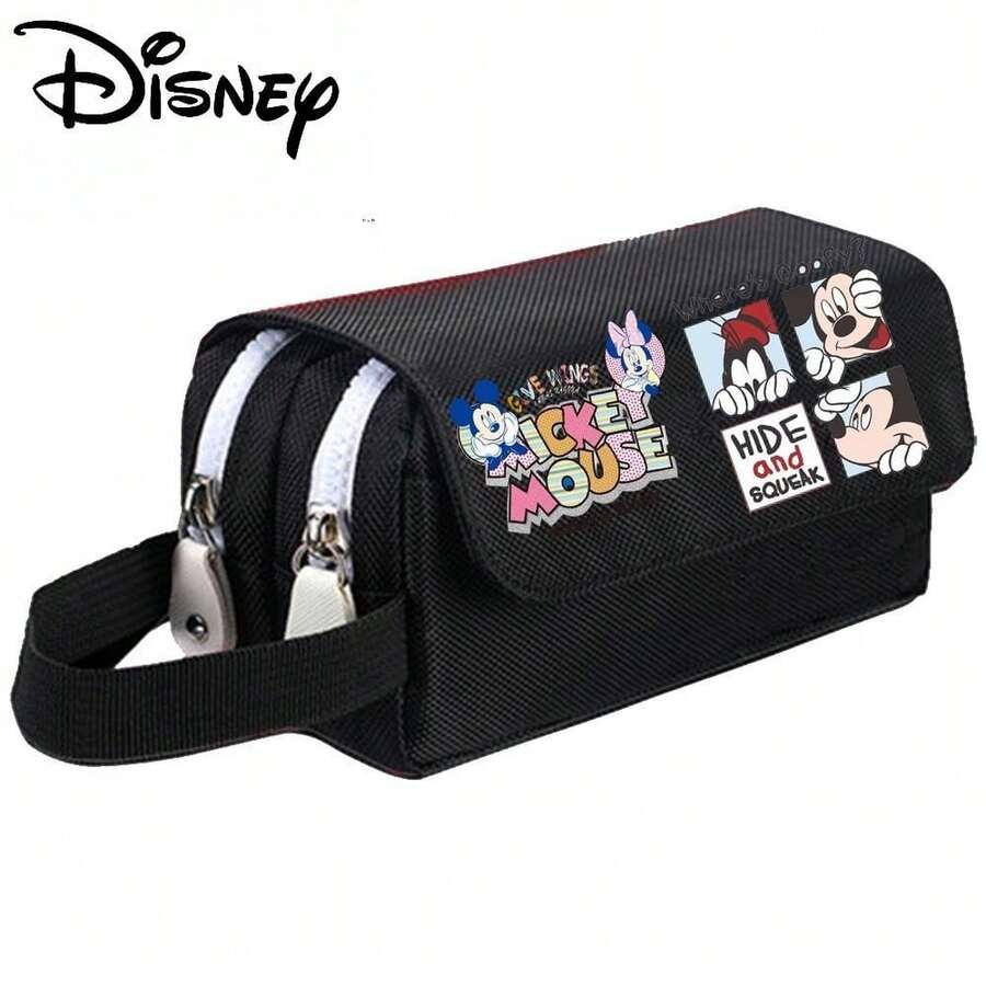 1pc Disney, Mickey Mouse Stationery Bag, Mickey Mouse, Student Stationery, Children's Favorite, - A - View 1