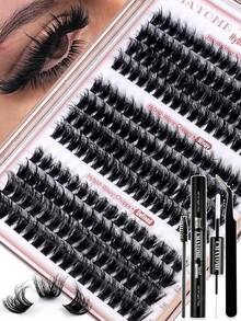 Bộ nối mi 3 trong 1 (bao gồm cả mi dưới): (12-18mm) Với các chùm mi – Sự kết hợp độc đáo giữa các chùm mi đơn 80D và 100D. Bộ mi giả lông chồn 3 trong 1 này bao gồm keo dán mi, dung dịch định hình và nhíp chuyên dụng. - Nhiều màu - Xem 12