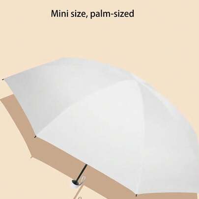 Unisex Ultra-Light Mini Umbrella, Two-In-One For Both Sunny And Rainy Days, Compact And Convenient Sunshade, Dual-Use Capsule Umbrella, Easy To Carry Wh