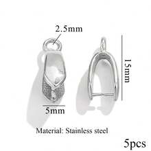 5 chiếc mặt dây chuyền hình bông tuyết và lá cây bằng thép không gỉ mạ vàng 18K, mặt dây chuyền hình quả dưa, phụ kiện tự làm vòng cổ, trang sức. - Nút hạt dưa - Xem 13