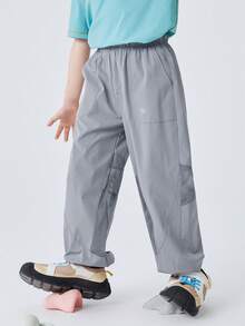 mini bala Light Breeze Pants Kids Long Pants Quick Dry Breathable Mesh Summer Comfort 2026 Perfect For Outdoor Play And Daily Wear - Gray Blue - View 2