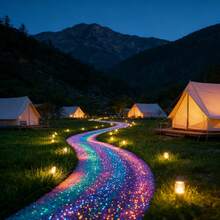 4000 piezas Piedras que brillan en la oscuridad, para decoración DIY al aire libre, acuario, jardín, bonsái, camino, pecera, maceta, fiesta, paisaje en miniatura y decoración navideña - Accesorios y suministros de jardinería duraderos - Arena que brilla en la noche - Ver 7