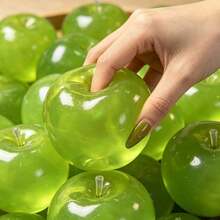 A Soft Pastel-Colored Crystal Apple With An Ultra-Thin Skin And A Smooth, Pliable Texture.It Is A Squishy Stress Toy And Squeezable Stress Ball, As Well As A Tactile Sensory Toy.Ideal For Desktop Display And A Great Stress-Relieving Gift For The Office - 粉色 - 查看 3