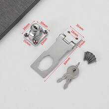 1 Set Cerradura de contraseña mecánica de 3 dígitos para gabinete, candado de de 3 pulgadas, cerradura de combinación sin llave, adecuada para gabinete, armario, puerta de mascota, buzón, cajón - CC - Ver 8