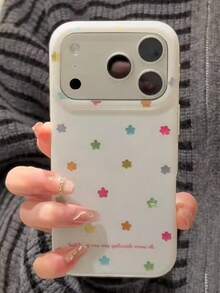 Feather Chiffon Starry Sky Phone Case For IPhone 14 Pro Max, 16, 17, Protective Cover For IPhone 15, 13, Cute Personalized Small Brand - White - View 3