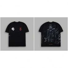 Darcsport T-Shirt Men's T-Shirt Anime Hip-Hop Street Short Sleeve - T250701黑色 - 查看 9