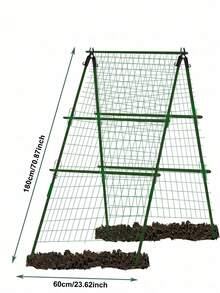 47"X15" Garden Cucumber Trellis, Outdoor Climbing Plant Support Rack With Climbing Net And Plant Clips, Suitable For Garden Planting Beds - B - View 12