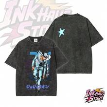 ( Part 8: The Gospel Of ) -- Short Sleeve Cotton Unisex Retro Wash Tee,Cosplay - Black - View 1