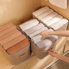 Large Foldable Metal Support Wardrobe Organizer Basket 42*28*25CM PEGE - 查看 5