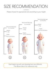 1pc Baby Surrender Style Anti-Startle Swaddle, Infant Spring/Autumn Swaddle, Versatile Baby Sleeping Bag - Multicolor - View 4